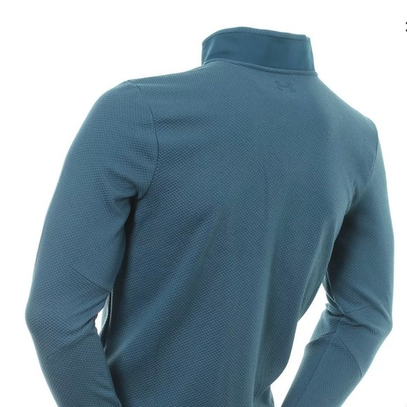 Under Armour Golf Storm Sweater Fleece Snap Blue M - Picture 2 of 3